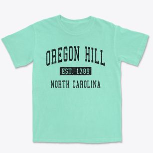 Oregon Hill North Carolina Classic Established Premium Heavyweight T-shirt