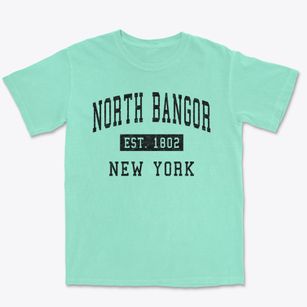 North Bangor New York Classic Established Premium Heavyweight T-shirt