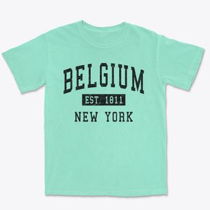 Belgium New York Classic Established Premium Heavyweight T-shirt