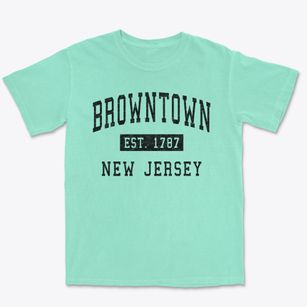 Browntown New Jersey Classic Established Premium Heavyweight T-shirt