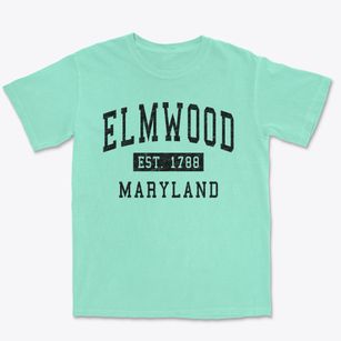 Elmwood Maryland Classic Established Premium Heavyweight T-shirt