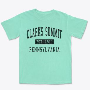 Clarks Summit Pennsylvania Classic Established Premium Heavyweight T-shirt