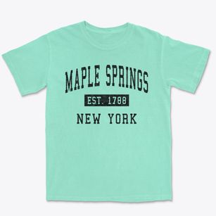 Maple Springs New York Classic Established Premium Heavyweight T-shirt
