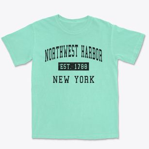 Northwest Harbor New York Classic Established Premium Heavyweight T-shirt