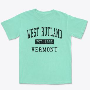 West Rutland Vermont Classic Established Premium Heavyweight T-shirt