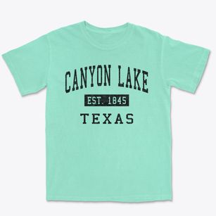 Canyon Lake Texas Classic Established Premium Heavyweight T-shirt