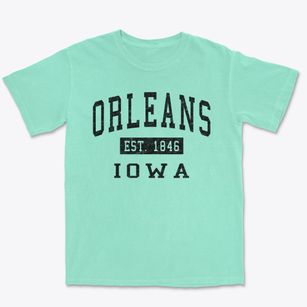 Orleans Iowa Classic Established Premium Heavyweight T-shirt