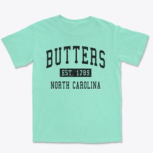 Butters North Carolina Classic Established Premium Heavyweight T-shirt