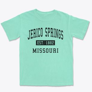 Jerico Springs Missouri Classic Established Premium Heavyweight T-shirt