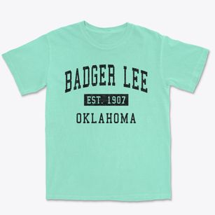 Badger Lee Oklahoma Classic Established Premium Heavyweight T-shirt