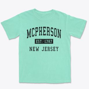 Mcpherson New Jersey Classic Established Premium Heavyweight T-shirt