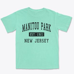 Manitou Park New Jersey Classic Established Premium Heavyweight T-shirt