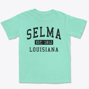 Selma Louisiana Classic Established Premium Heavyweight T-shirt