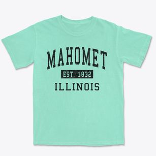 Mahomet Illinois Classic Established Premium Heavyweight T-shirt
