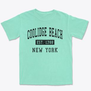 Coolidge Beach New York Classic Established Premium Heavyweight T-shirt