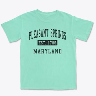 Pleasant Springs Maryland Classic Established Premium Heavyweight T-shirt