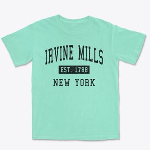 Irvine Mills New York Classic Established Premium Heavyweight T-shirt