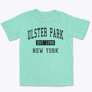 Ulster Park New York Classic Established Premium Heavyweight T-shirt