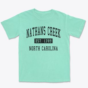 Nathans Creek North Carolina Classic Established Premium Heavyweight T-shirt