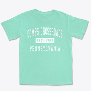 Comps Crossroads Pennsylvania Classic Established Premium Heavyweight T-shirt