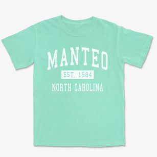 Manteo North Carolina Classic Established Premium Heavyweight T-shirt