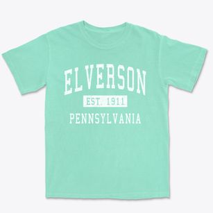 Elverson Pennsylvania Classic Established Premium Heavyweight T-shirt