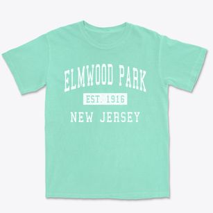 Elmwood Park New Jersey Classic Established Premium Heavyweight T-shirt