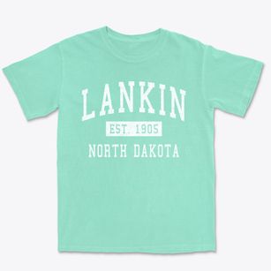 Lankin North Dakota Classic Established Premium Heavyweight T-shirt