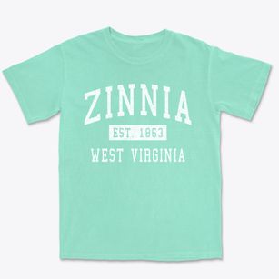 Zinnia West Virginia Classic Established Premium Heavyweight T-shirt