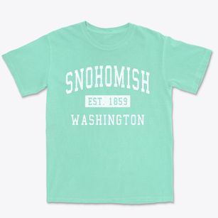 Snohomish Washington Classic Established Premium Heavyweight T-shirt