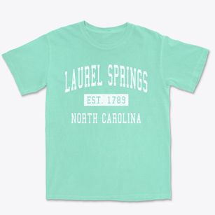 Laurel Springs North Carolina Classic Established Premium Heavyweight T-shirt
