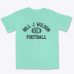 Bill J Wilson Intermediate School Classic Football Premium Heavyweight T-shirt
