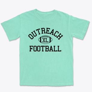 Outreach Christian School Classic Football Premium Heavyweight T-shirt