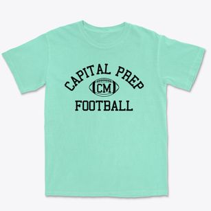 Capital Prep Magnet School Classic Football Premium Heavyweight T-shirt