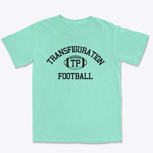 Transfiguration Parish Classic Football Premium Heavyweight T-shirt