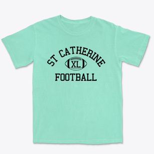 St Catherine Of Alexandria Parish Classic Football Premium Heavyweight T-shirt