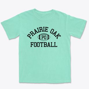 Prairie Oak School Classic Football Premium Heavyweight T-shirt