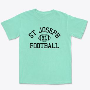 St Joseph Parish Classic Football Premium Heavyweight T-shirt
