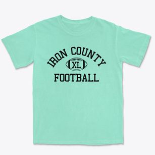 Iron County C-4 High School Classic Football Premium Heavyweight T-shirt