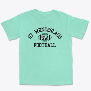 Saint Wenceslaus School Classic Football Premium Heavyweight T-shirt