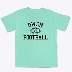 Charles D. Owen High School Classic Football Premium Heavyweight T-shirt