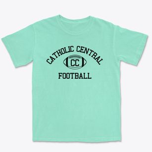 Catholic Central High School Classic Football Premium Heavyweight T-shirt