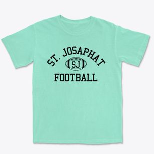 Saint Josaphat School Classic Football Premium Heavyweight T-shirt