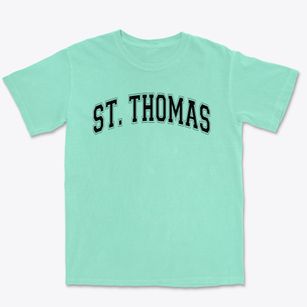 Saint Thomas The Apostle Day School Varsity Arch Premium Heavyweight T-shirt