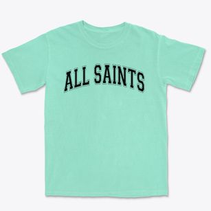 All Saints Episcopal School Varsity Arch Premium Heavyweight T-shirt