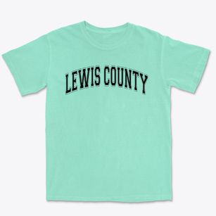 Lewis County Christian School Varsity Arch Premium Heavyweight T-shirt