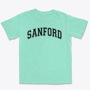 Sanford Elementary School Varsity Arch Premium Heavyweight T-shirt