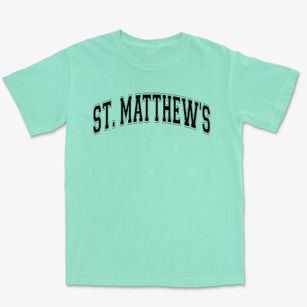 St. Matthew's Lutheran School Varsity Arch Premium Heavyweight T-shirt