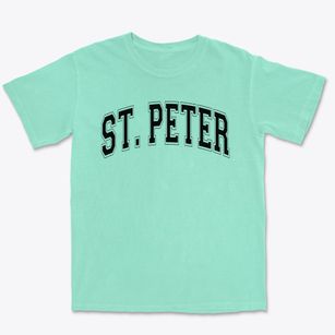 St Peter Parish Varsity Arch Premium Heavyweight T-shirt
