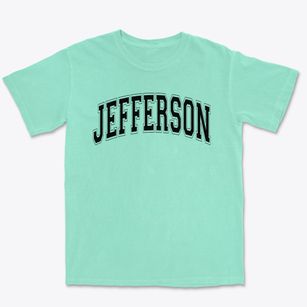 Jefferson Elementary School Varsity Arch Premium Heavyweight T-shirt